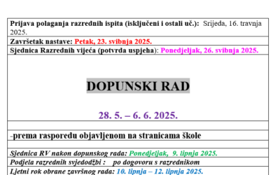 Vremenik za maturante