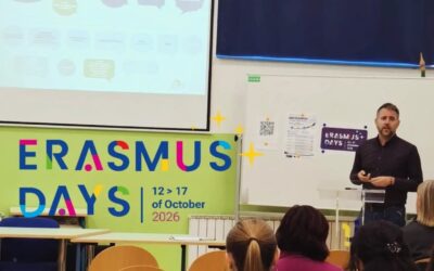 eTwinning ambasador Petar Nikolić održao gostujuće predavanje povodom Dana Erasmusa 2026. u Srednjoj školi Ban Josip Jelačić u Zaprešiću